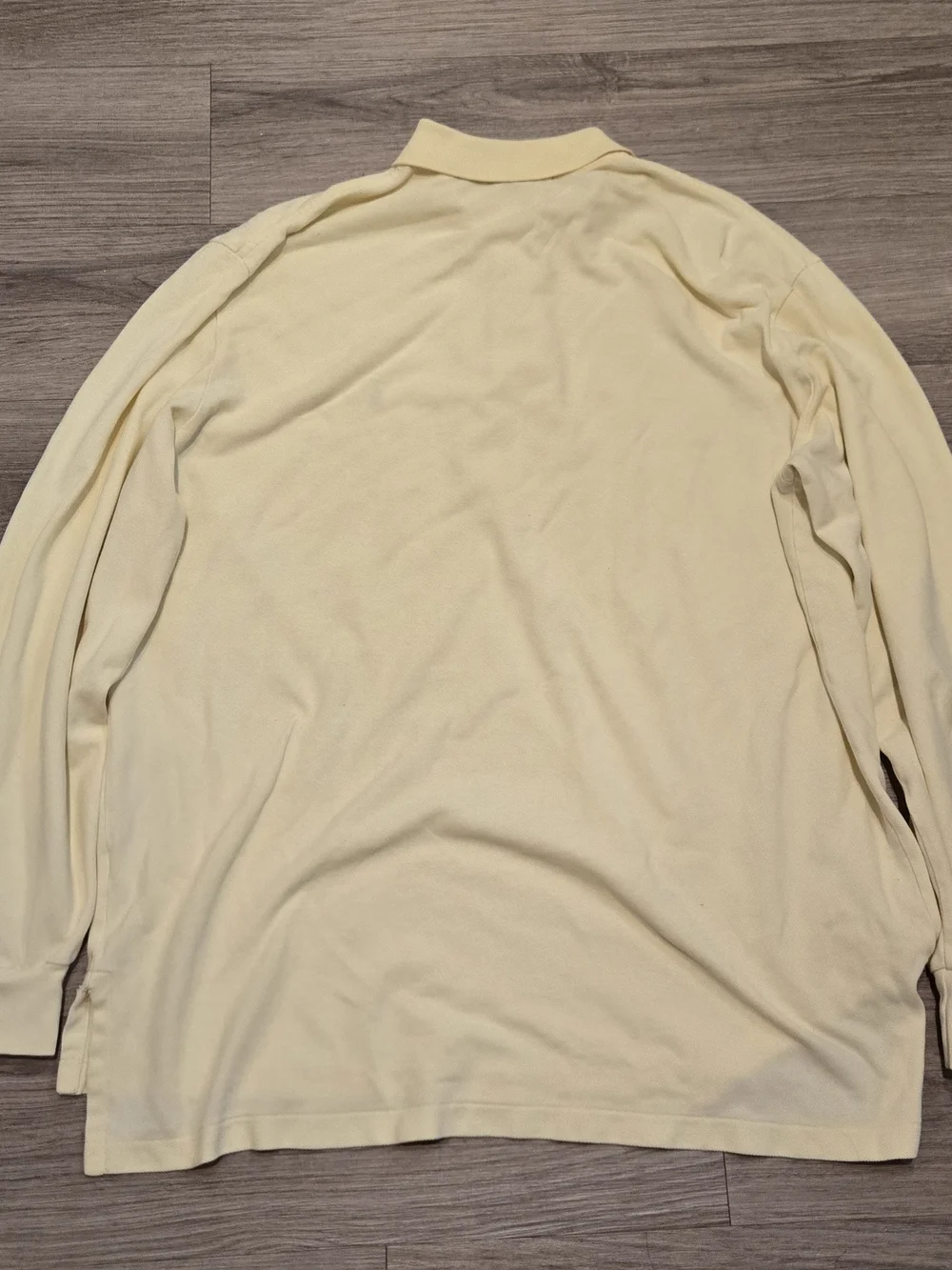 Ralph Lauren Men's Pale Yellow Polo with Black Pony
